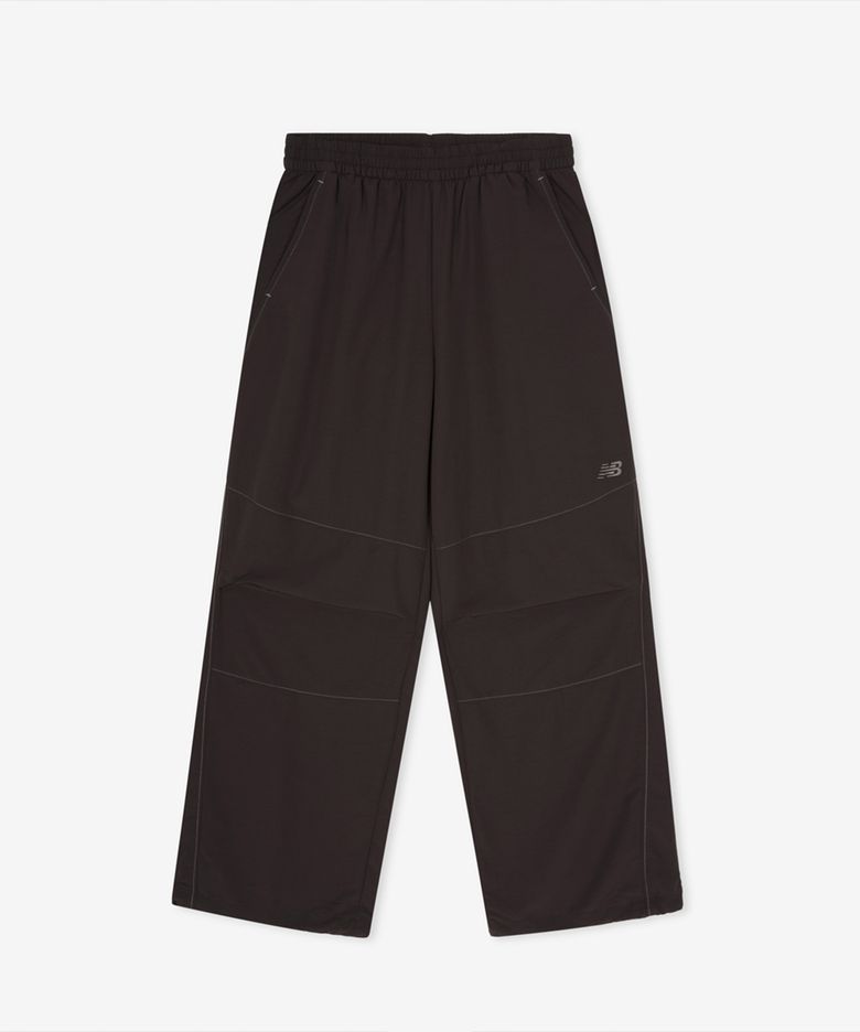 NBNTG3W812 / WOMEN 에센셜 웜업 우븐 와이드팬츠 (BROWN)