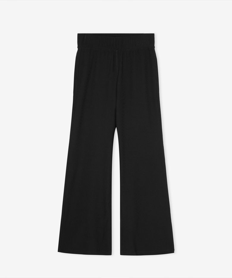 NBMLG3W112 / WOMEN AIRY 와플 플레어팬츠 (BLACK)