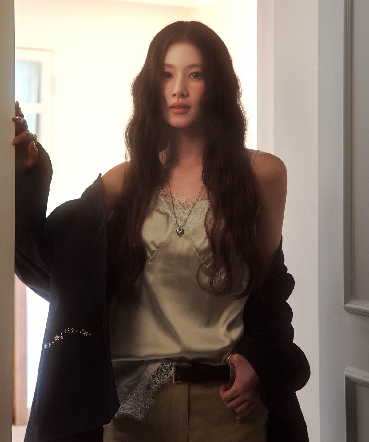 커버낫 우먼(COVERNAT WOMAN) 우먼 레이스 슬리브리스 라이트 그린