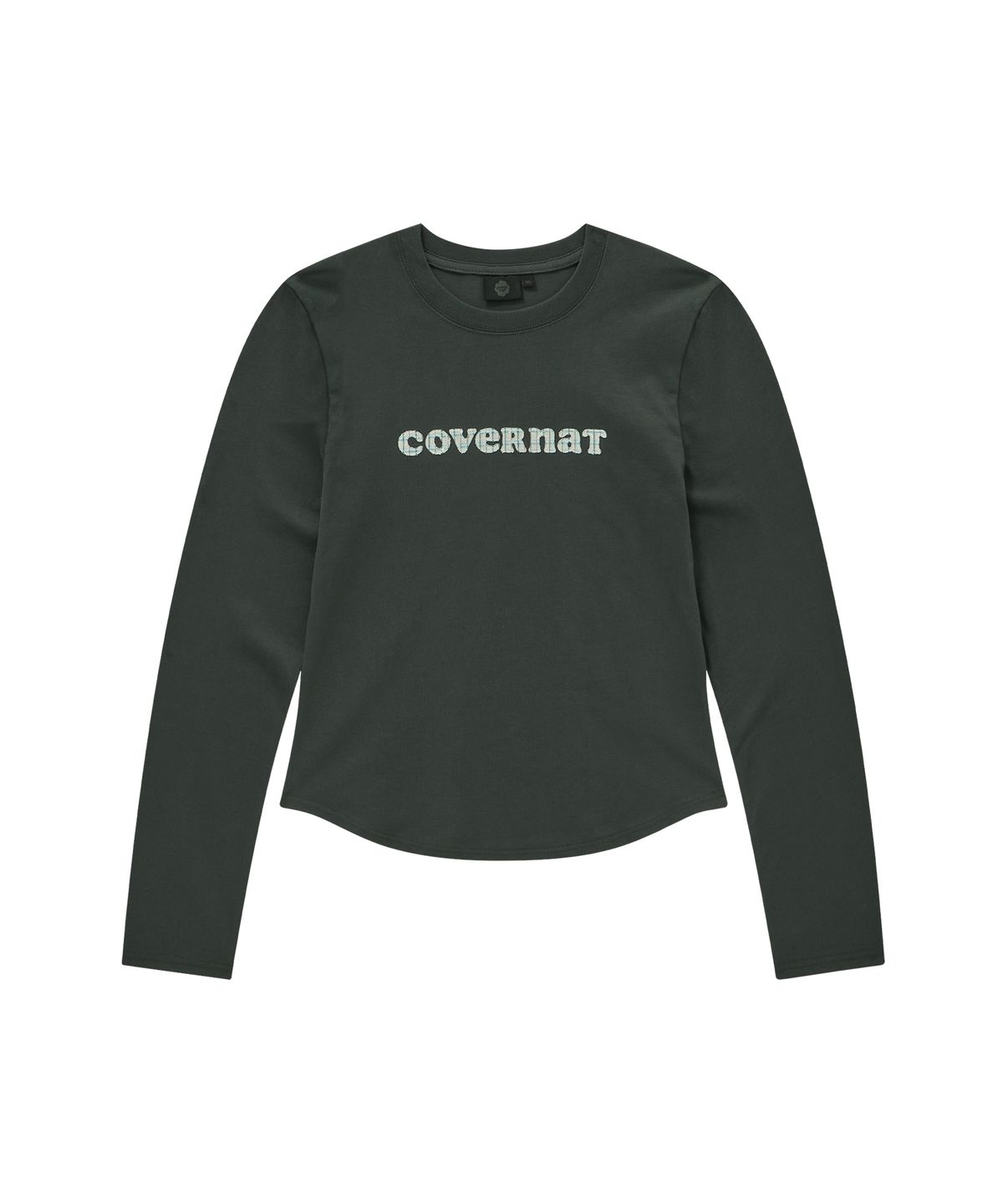 커버낫 우먼(COVERNAT WOMAN) 우먼 쿠퍼로고 롱슬리브 차콜