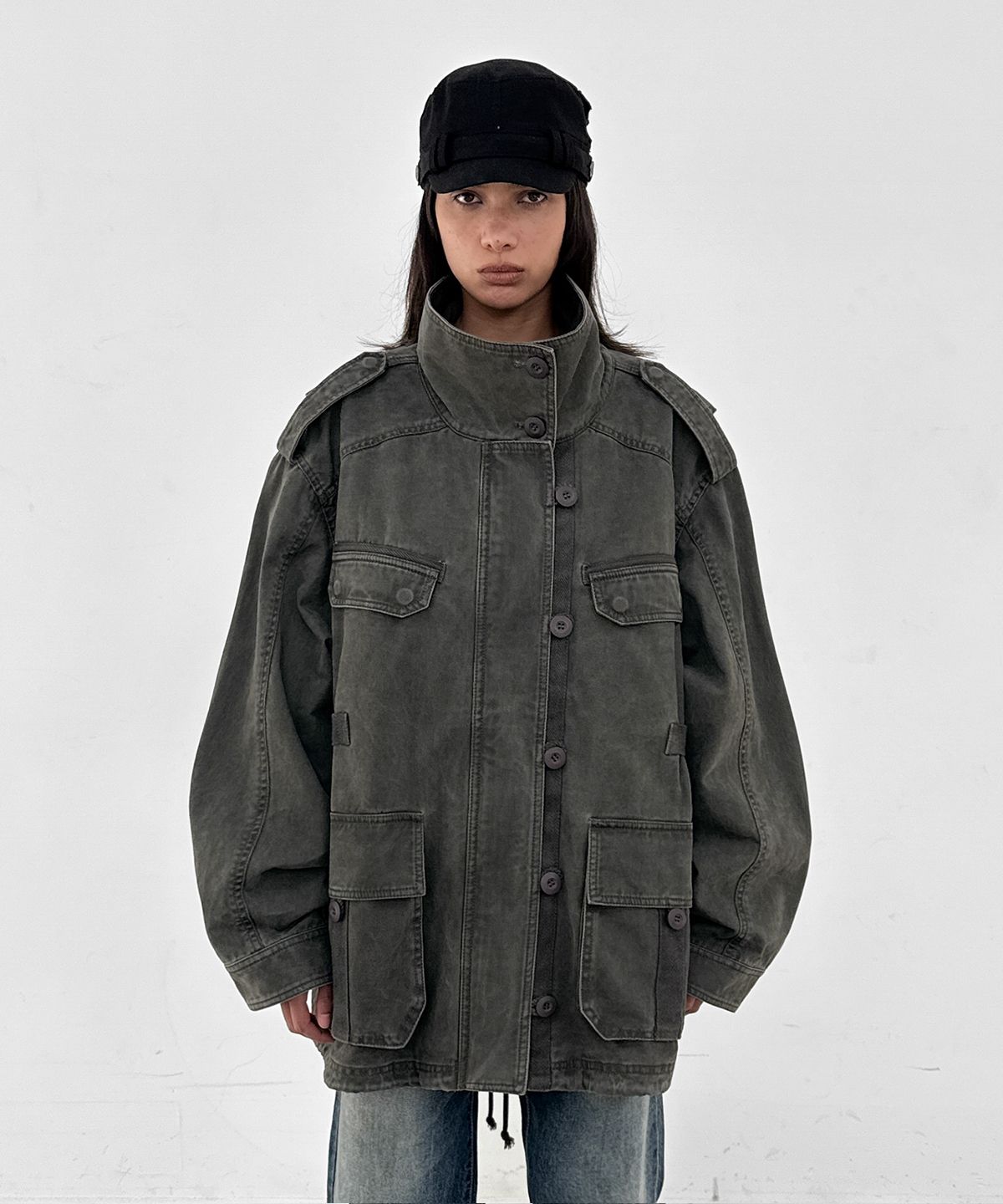 샌드릭(SANDRIC) Vintage Field Jacket_khaki