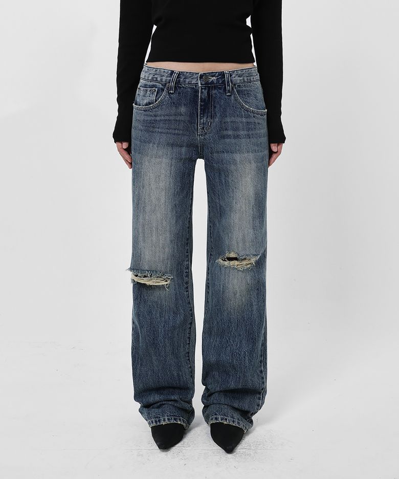 LINE.02 straight denim_mid blue