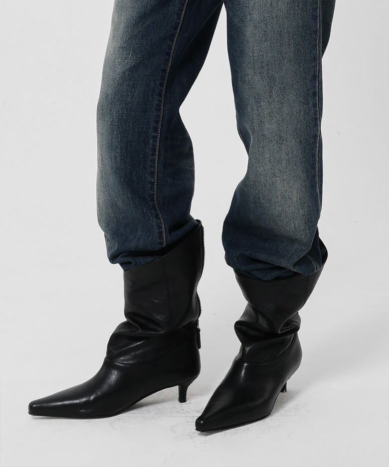LINE.02 stiletto ankle boots_black