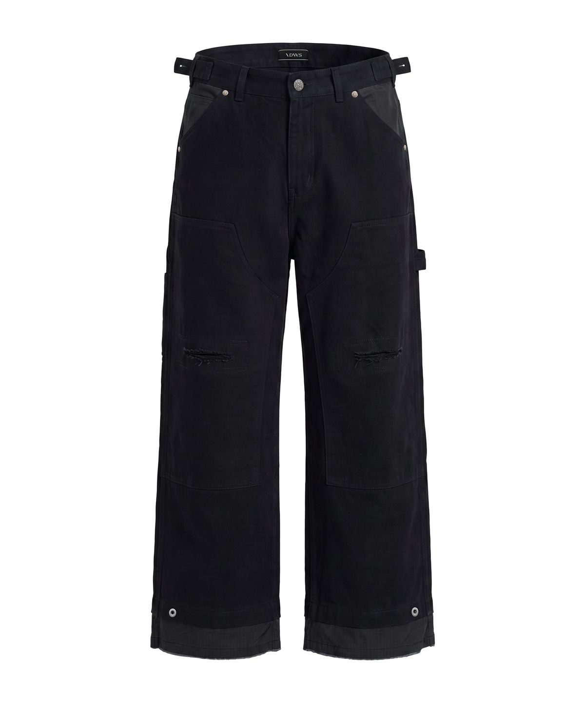 아이돈워너셀(IDWS) Double Hem Carpenter Pants Black