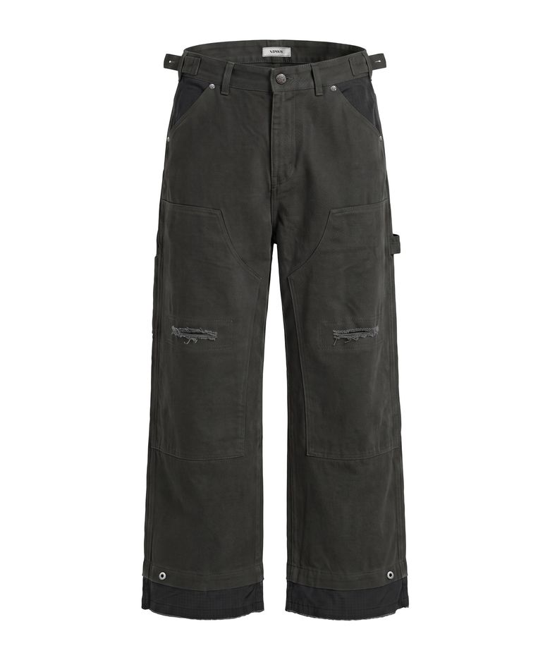 Double Hem Carpenter Pants Charcoal