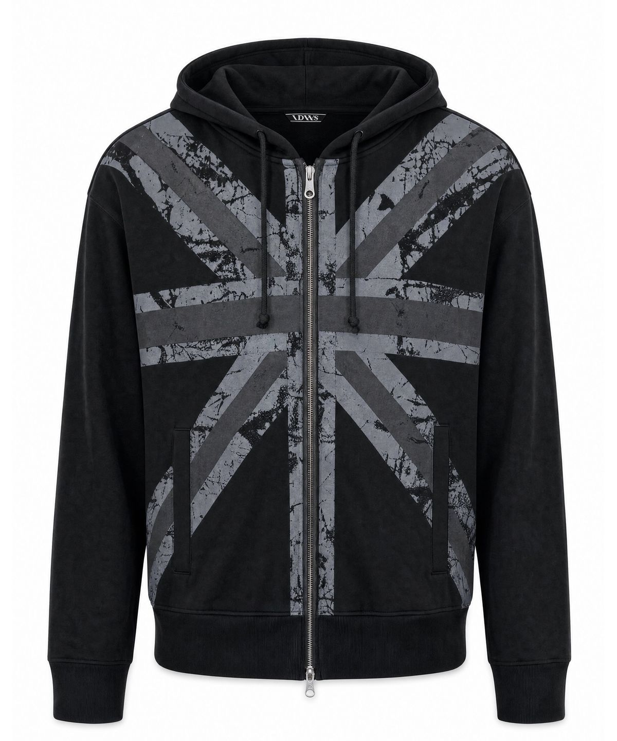 아이돈워너셀(IDWS) Union Crop Hoodie Zip Up Black