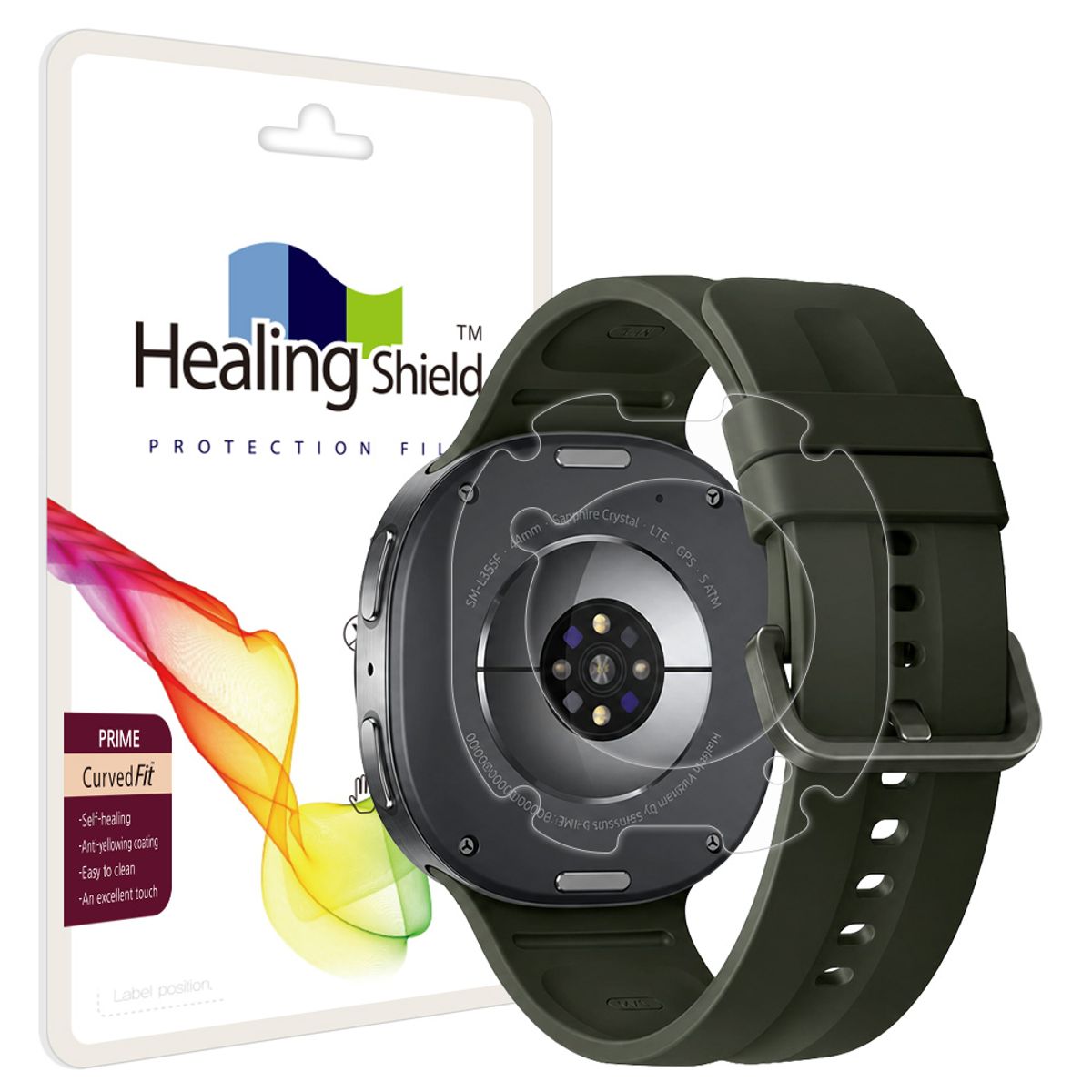 힐링쉴드(HEALINGSHIELD) 갤럭시워치9 44mm 프라임 고광택 후면보호필름 2매