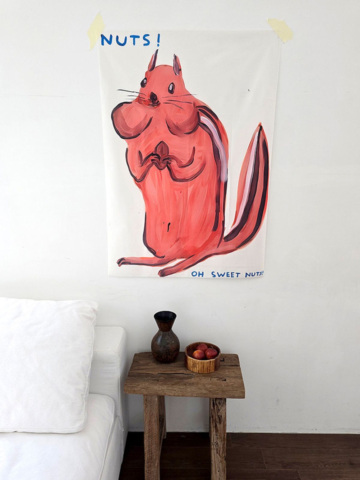 블랑쉬하우스(BLANCHE HOUSE) 블랑쉬 스위트 넛츠 Squirrel 아트 패브릭 포스터