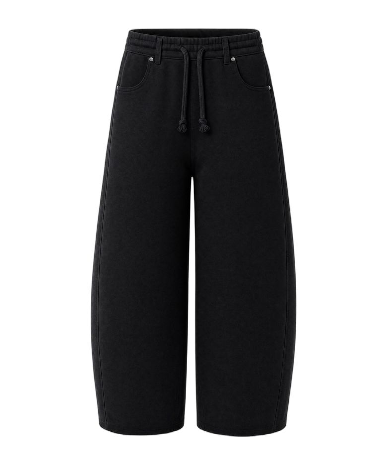 [김샤브칼 PICK] Shift Curved Sweat Pants Black
