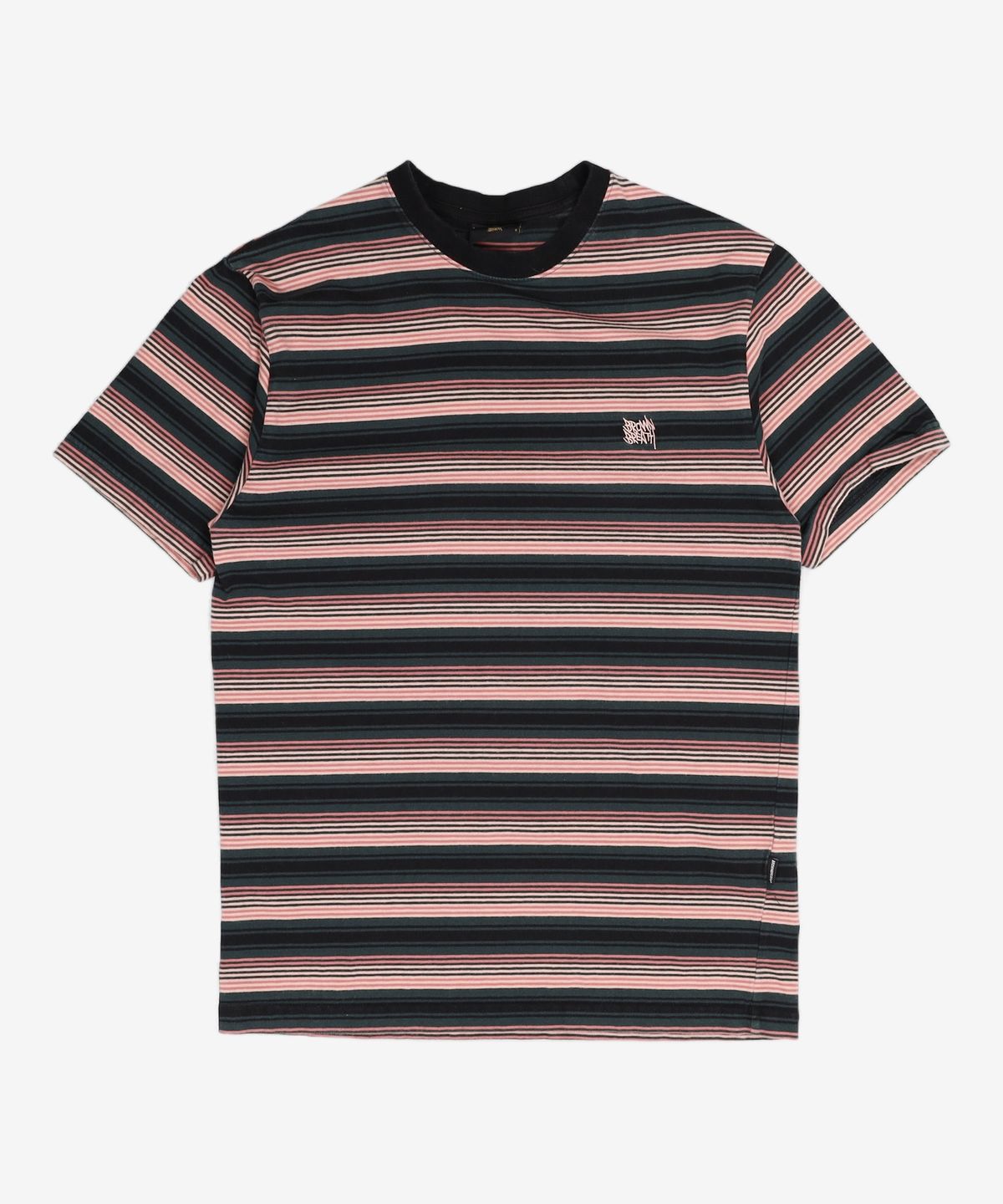 브라운브레스(BROWNBREATH) STRIPE TAG TEE - DARK GREEN S