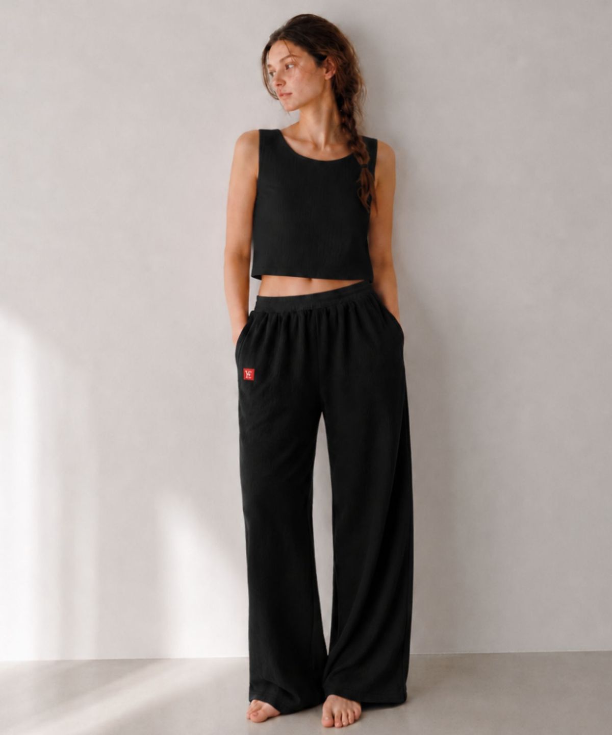 블랙크러쉬(BLACRUSH) [YOEL남여] Riviera Pleats Pants / 블랙