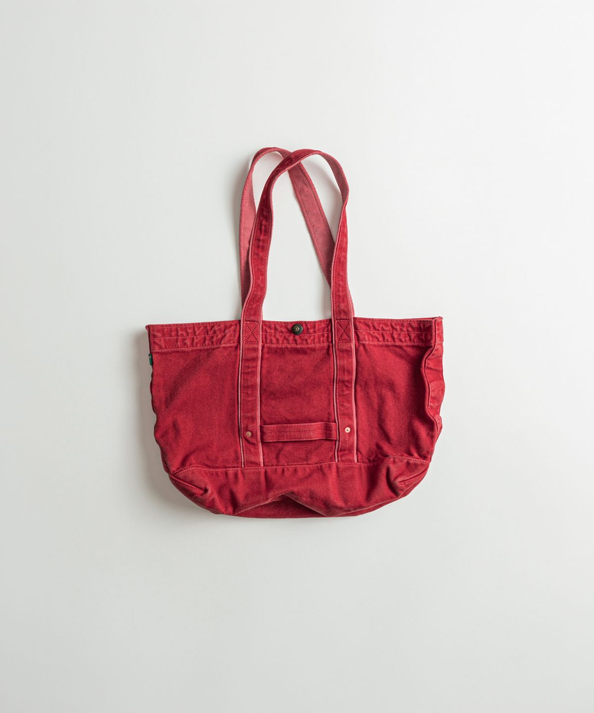 비헤비어(BEHEAVYER) DYED CANVAS TOTE BAG red