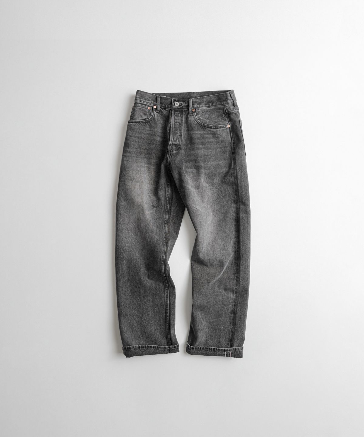 비헤비어(BEHEAVYER) 312R SELVEDGE DENIM PANTS charcoal