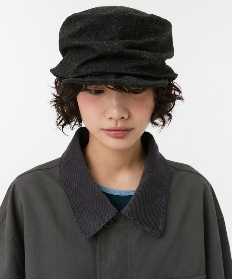 VINTAGE COTTON CASQUETTE, BLACK
