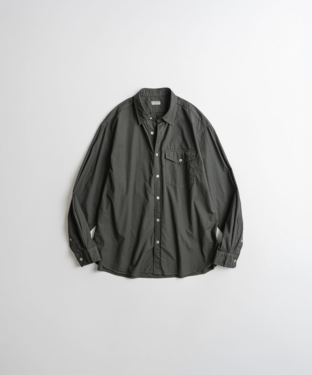 비헤비어(BEHEAVYER) DYED POPLIN CLASSIC SHIRTS d.moss