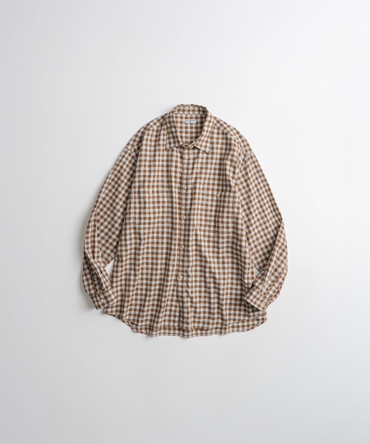 비헤비어(BEHEAVYER) C/L ROVER SHIRTS brown