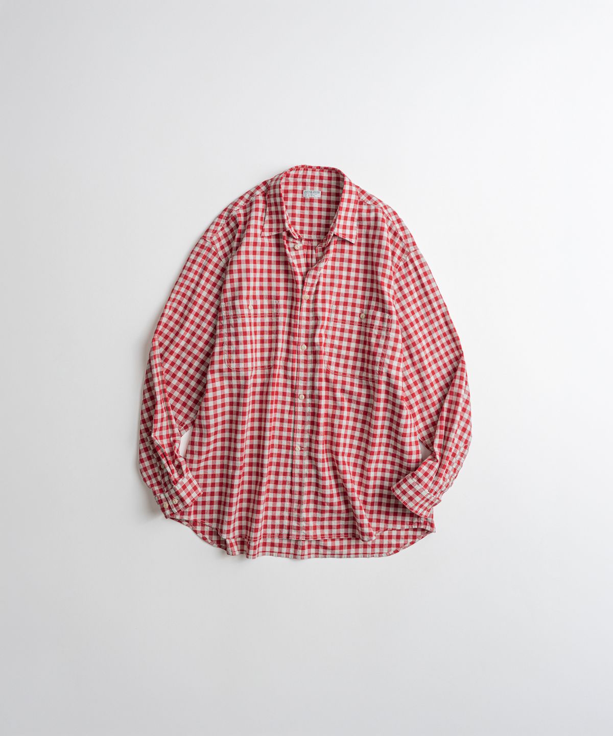 비헤비어(BEHEAVYER) C/L ROVER SHIRTS red