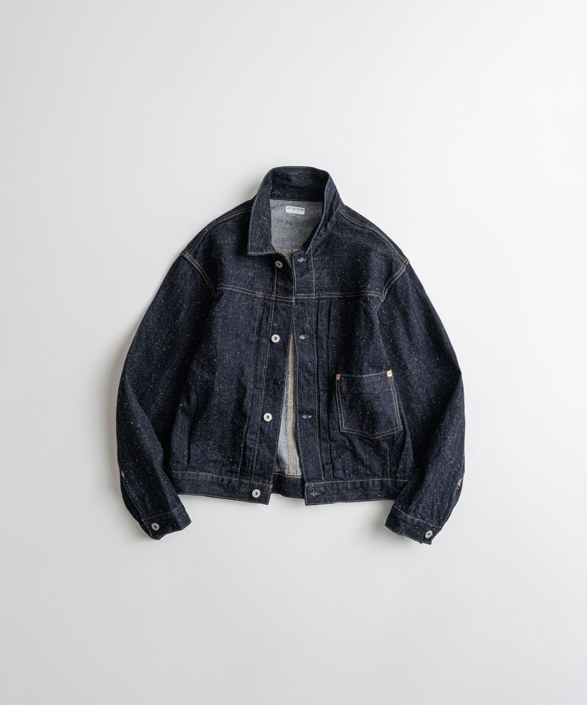 비헤비어(BEHEAVYER) DISTRESSED TYPE-1 DENIM JACKET nep indigo