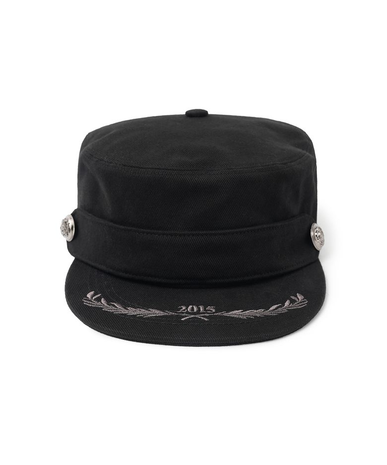 LAUREL NAPOLEON PILLBOX CAP - BLACK