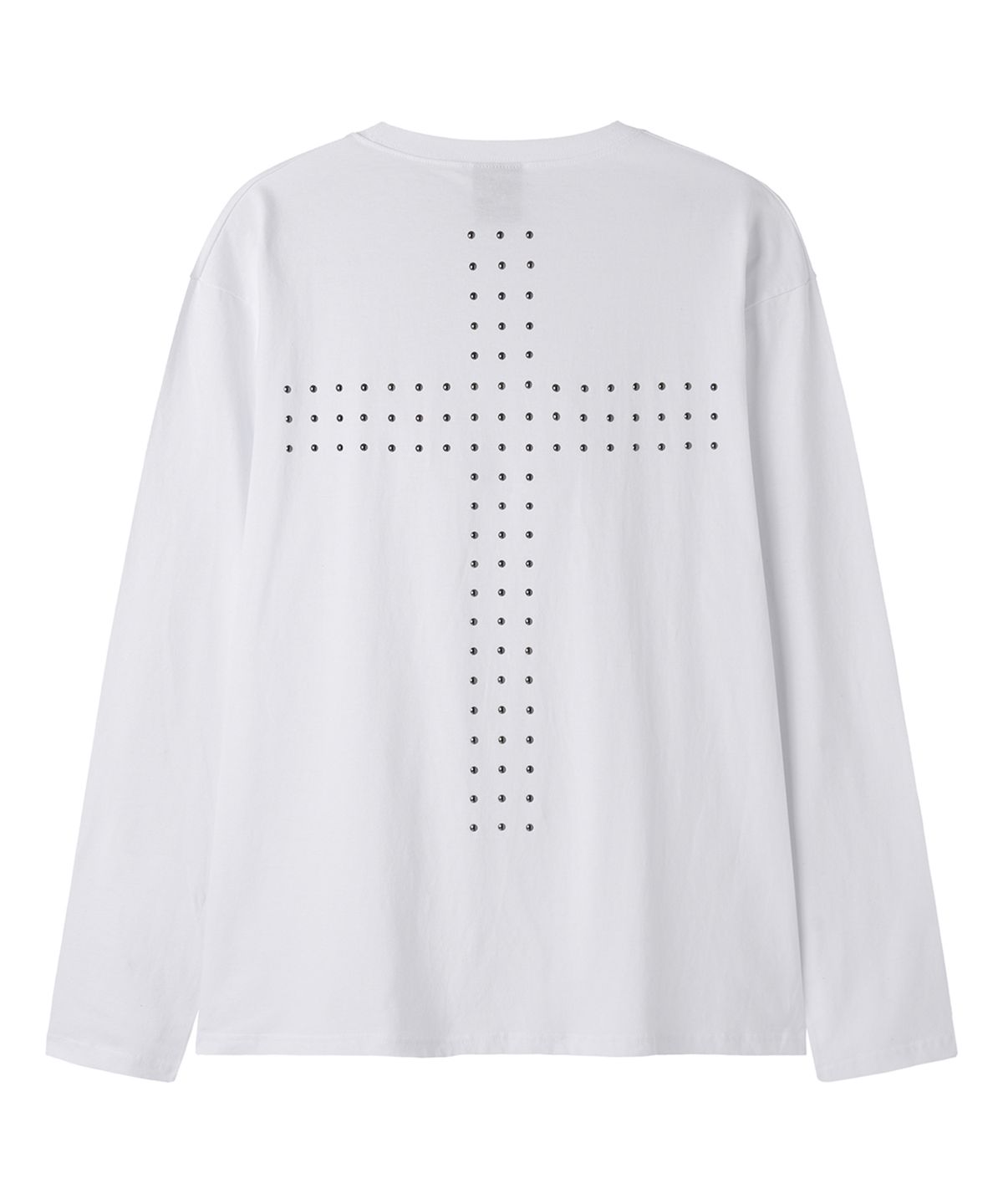 오픈야드(오와이)(OPENYARD(OY)) CROSS ARRAY L/S TEE - WHITE