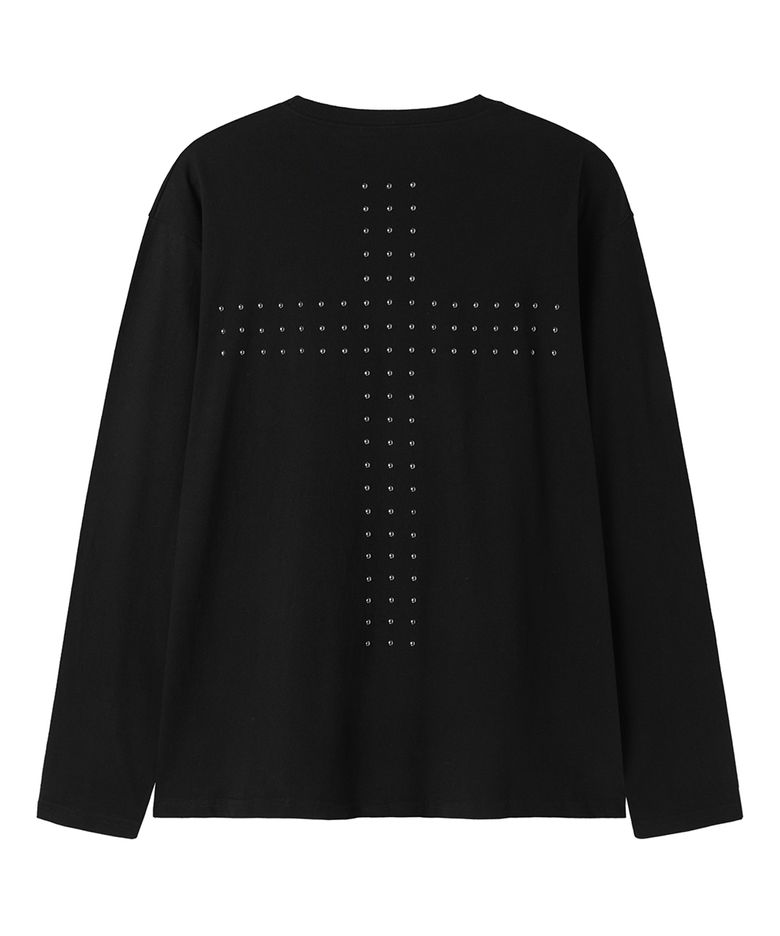 CROSS ARRAY L/S TEE - BLACK