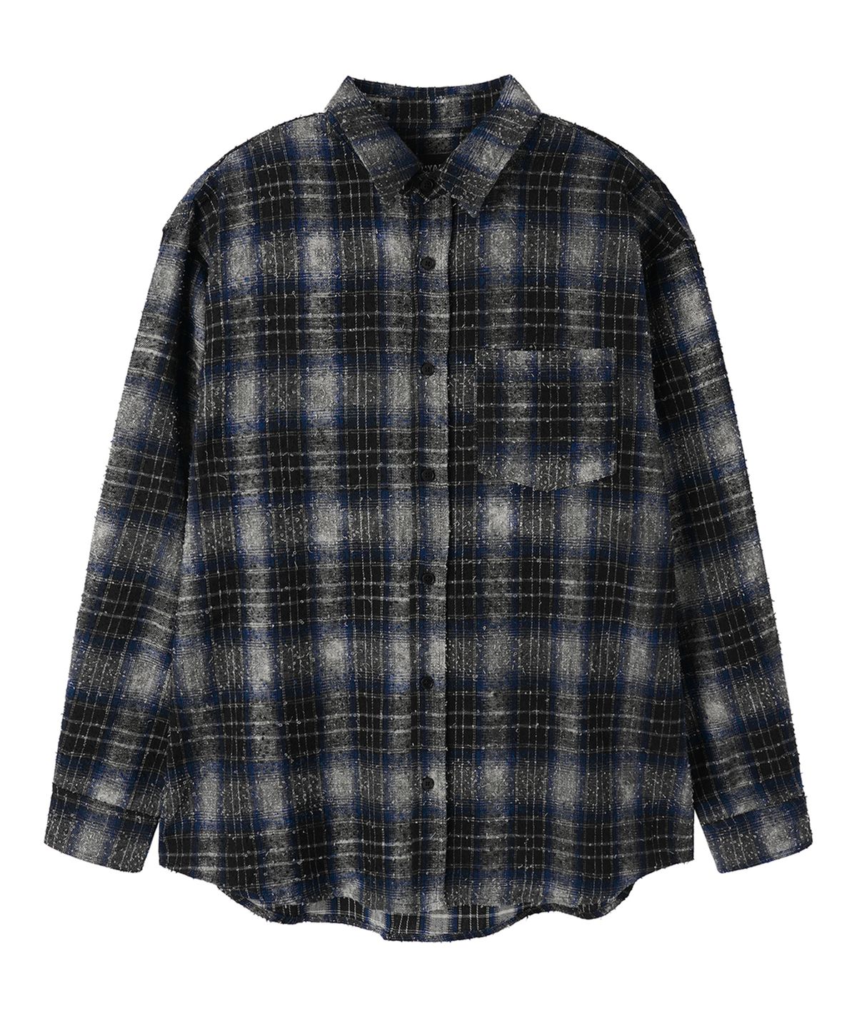 오픈야드(오와이)(OPENYARD(OY)) DUST CHECK SHIRT - BLACK
