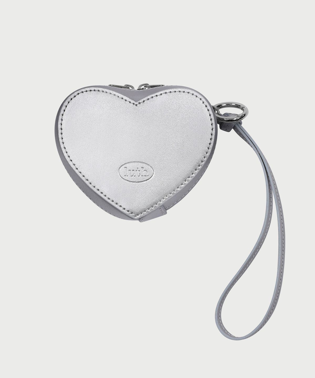 루스프로덕트(LUTHPRODUCT) Leather Heart Bag Charm _ SILVER