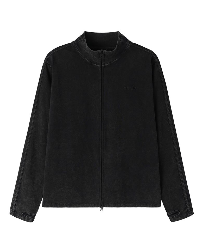 FADED TRACK ZIP-UP - BLACK