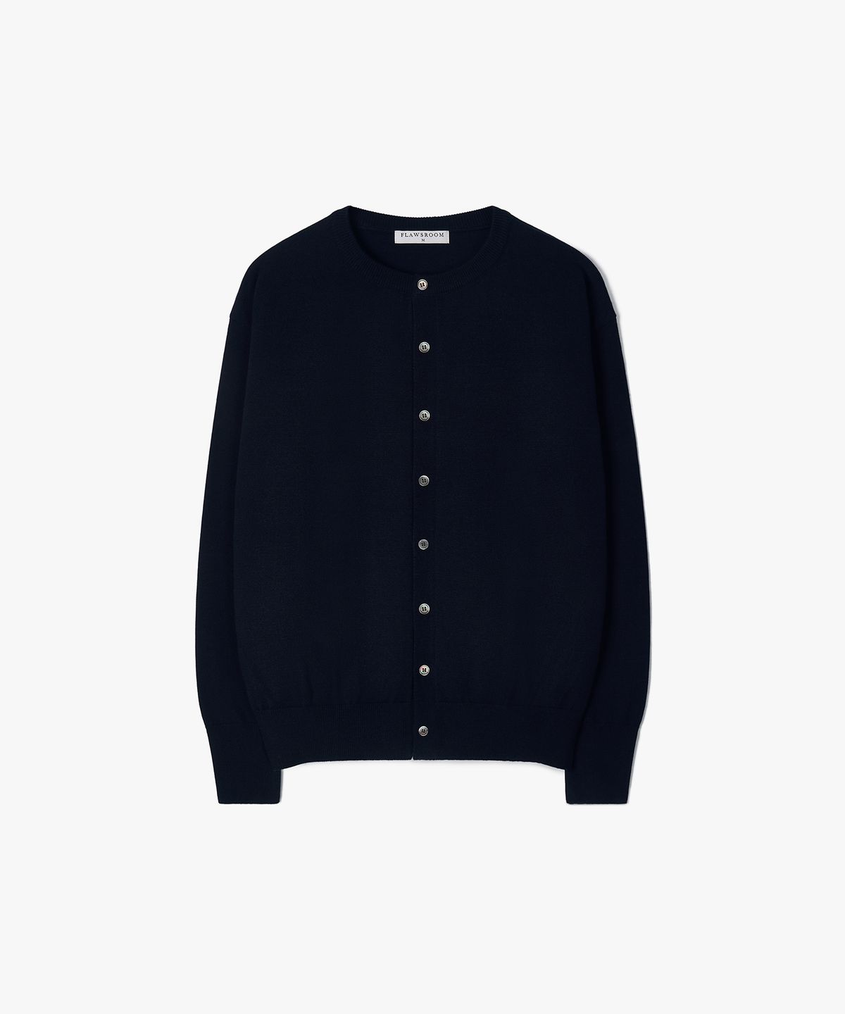 플로즈룸(FLAWSROOM) Round Neck Soft Cardigan NAVY