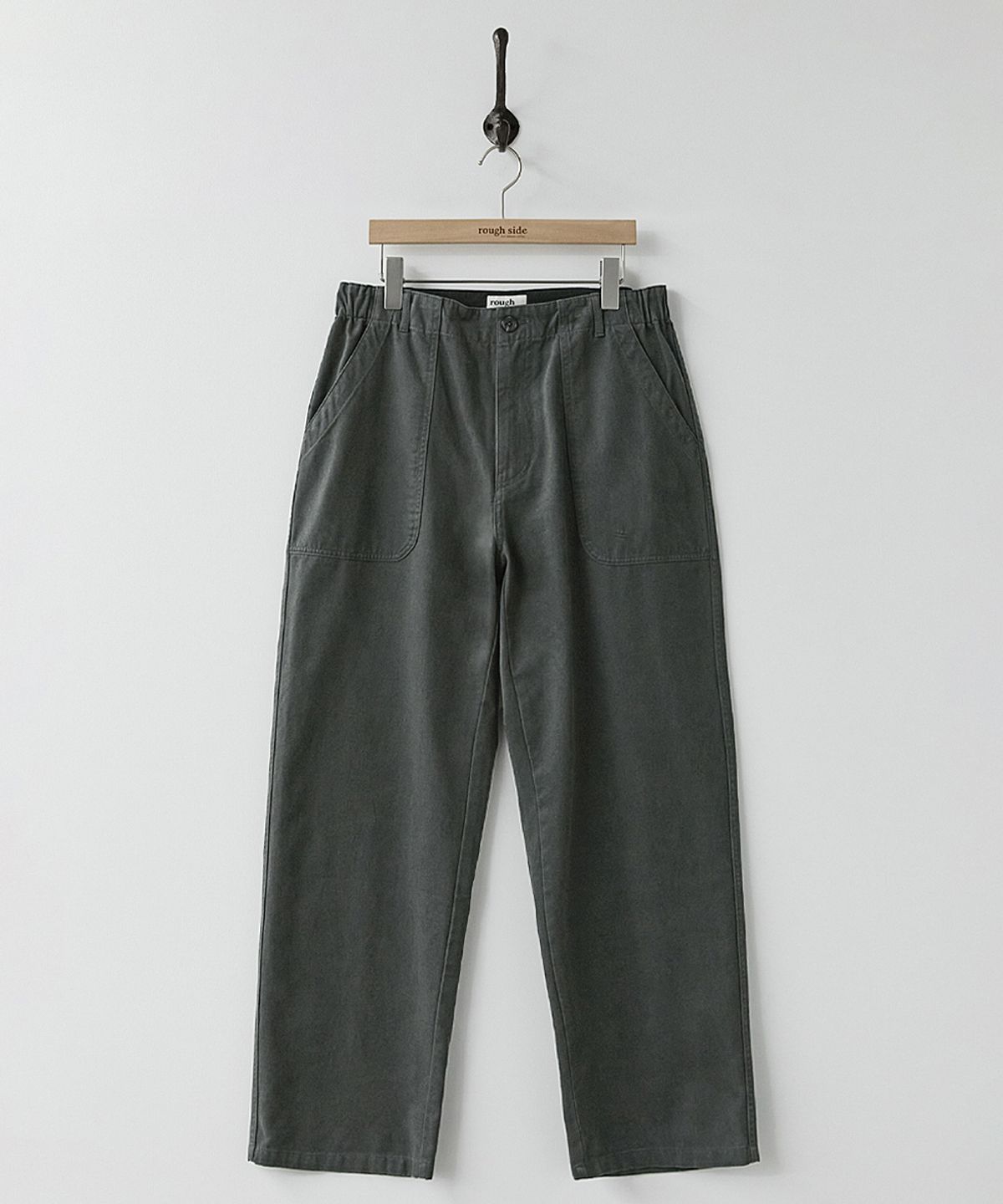 러프사이드(ROUGHSIDE) Elastic Fatigue Pants Graphite