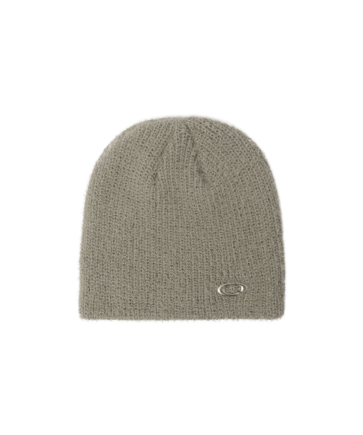 오픈야드(오와이)(OPENYARD(OY)) HAIRY METAL LOGO BEANIE - BEIGE