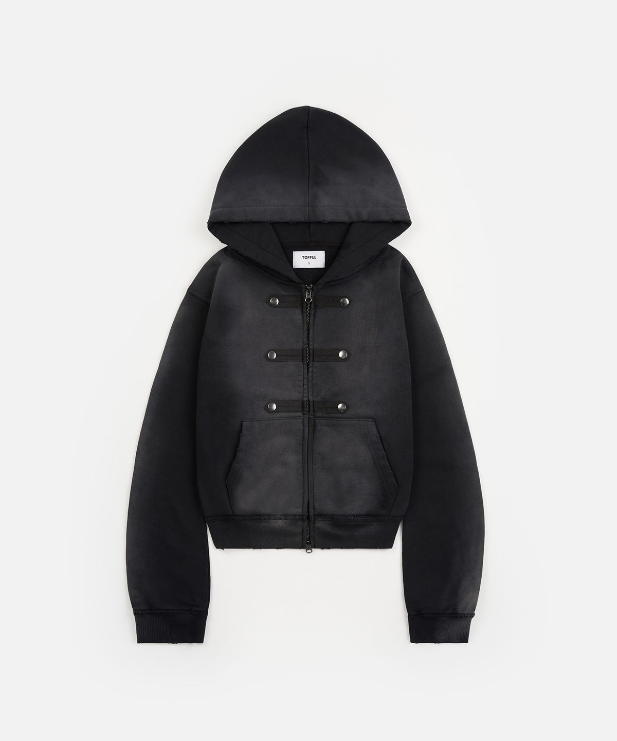 토피 우먼(TOFFEE WOMEN) W 나폴레옹 후드 집업 (BLACK)