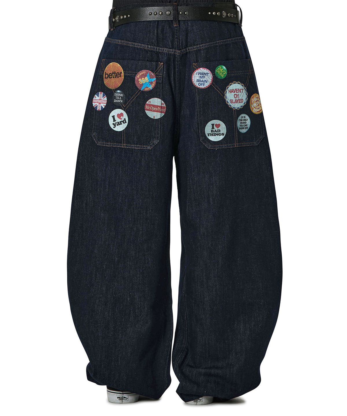오픈야드(오와이)(OPENYARD(OY)) PINBOARD WIDE VOLUME PANTS - INDIGO
