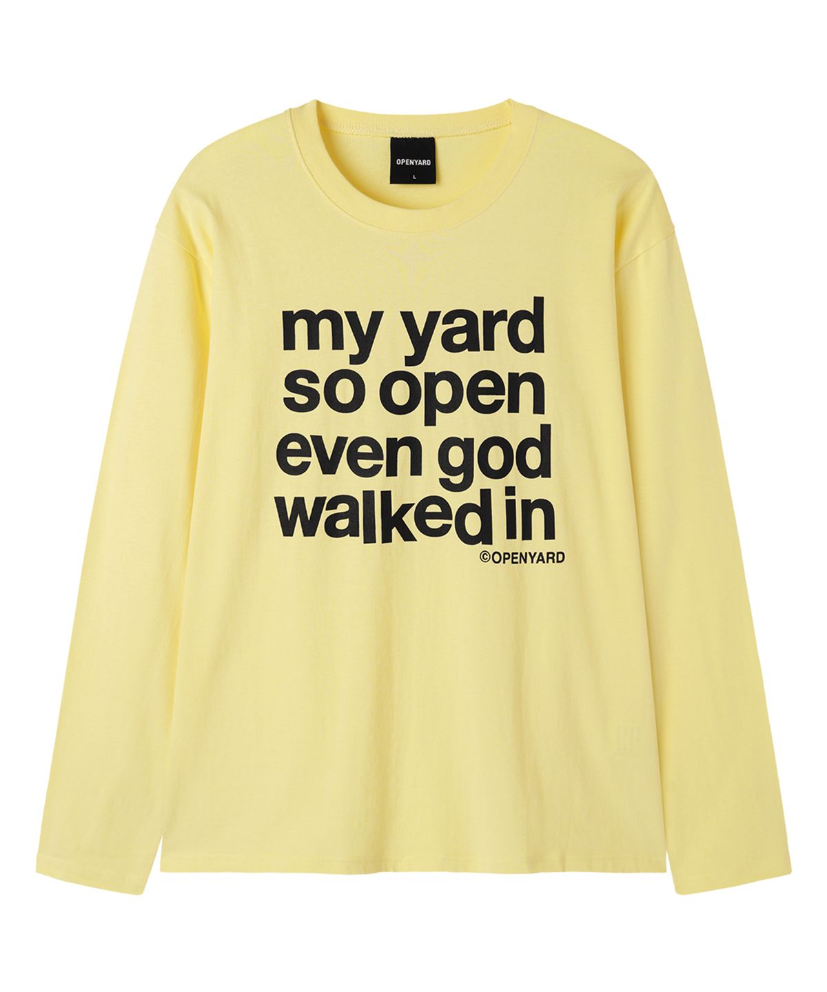 오픈야드(오와이)(OPENYARD(OY)) MY YARD L/S TEE - YELLOW