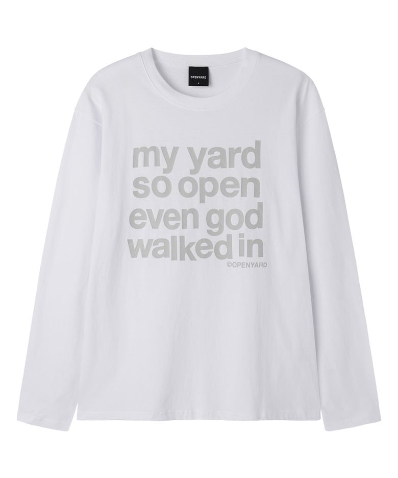 MY YARD L/S TEE - WHITE