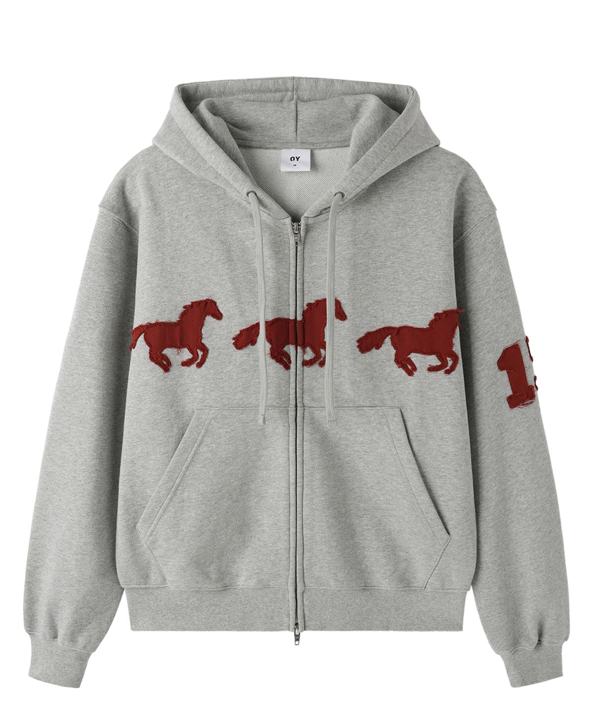 오픈야드(오와이)(OPENYARD(OY)) GALLOP HOODIE ZIP UP - MELANGE