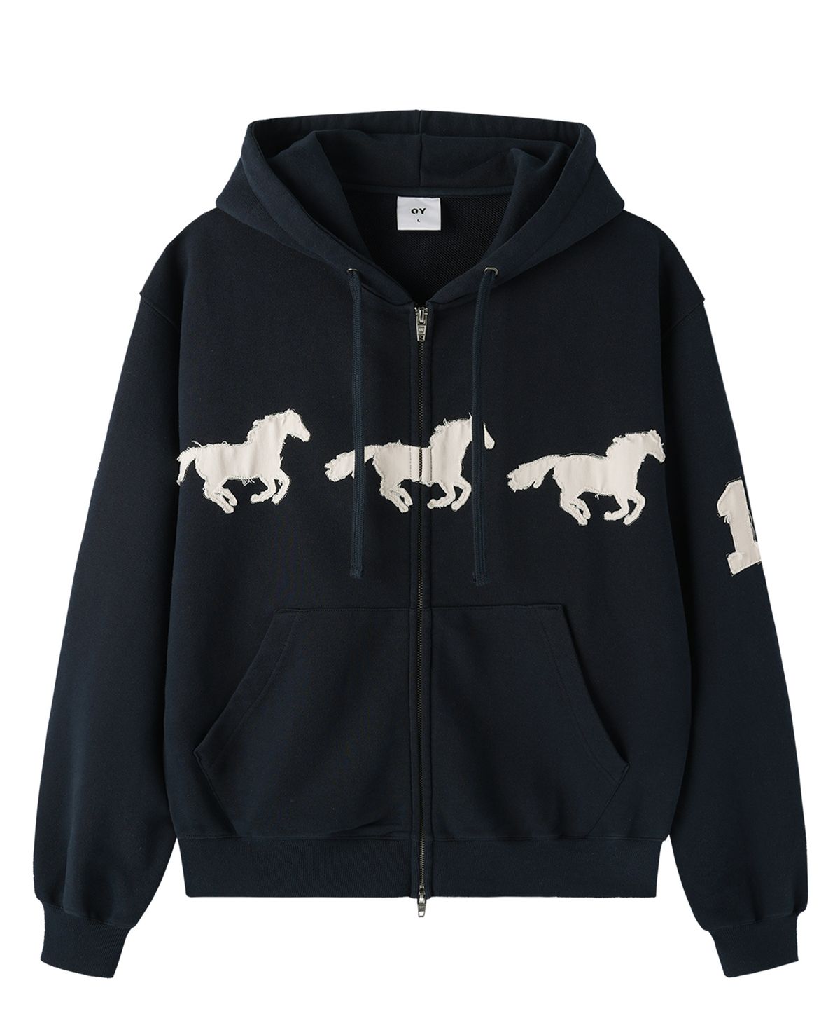 오픈야드(오와이)(OPENYARD(OY)) GALLOP HOODIE ZIP UP - NAVY