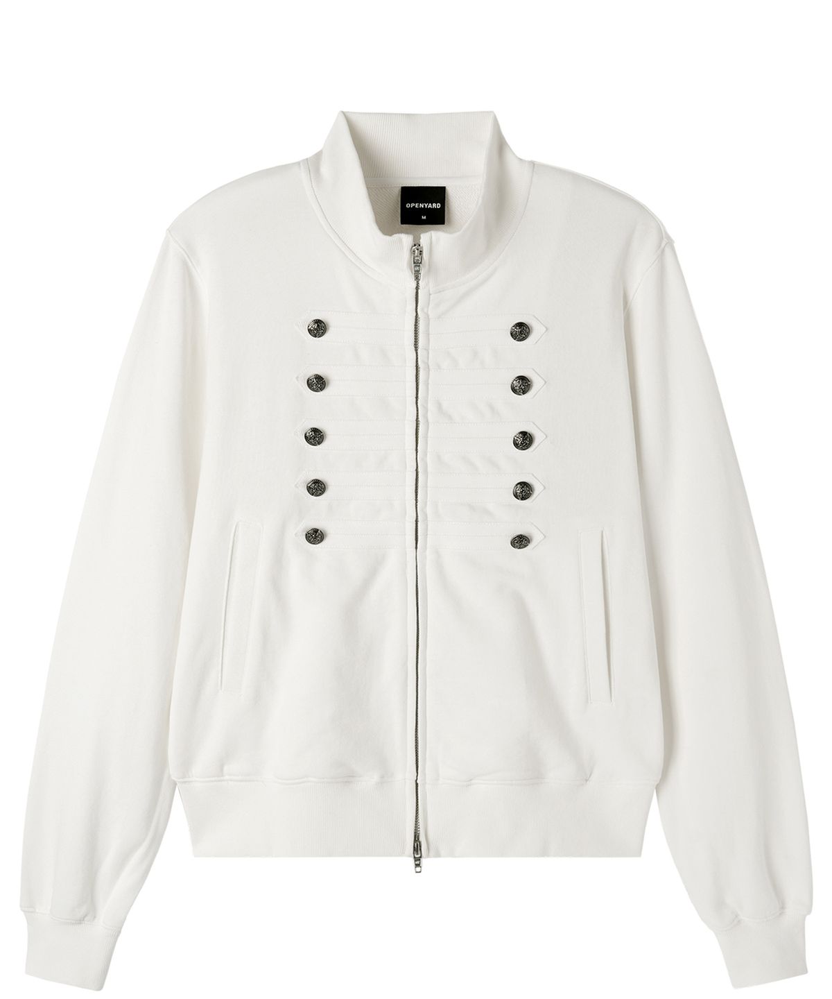 오픈야드(오와이)(OPENYARD(OY)) NAPOLEON SWEAT ZIP UP - WHITE