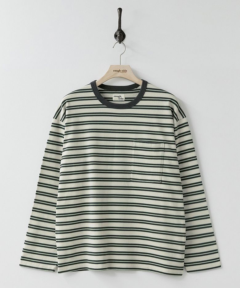 Multi Stripe Long Sleeve Mint Grey