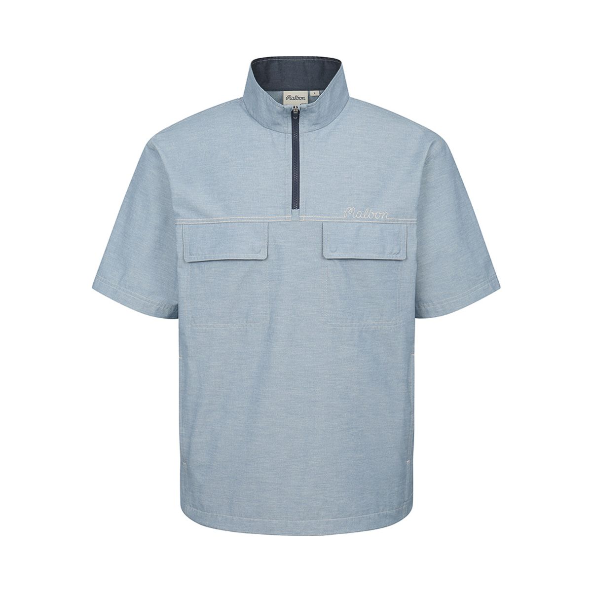 말본 골프(MALBON GOLF) 말본 스티치 포켓 아노락 SKYBLUE (MAN)