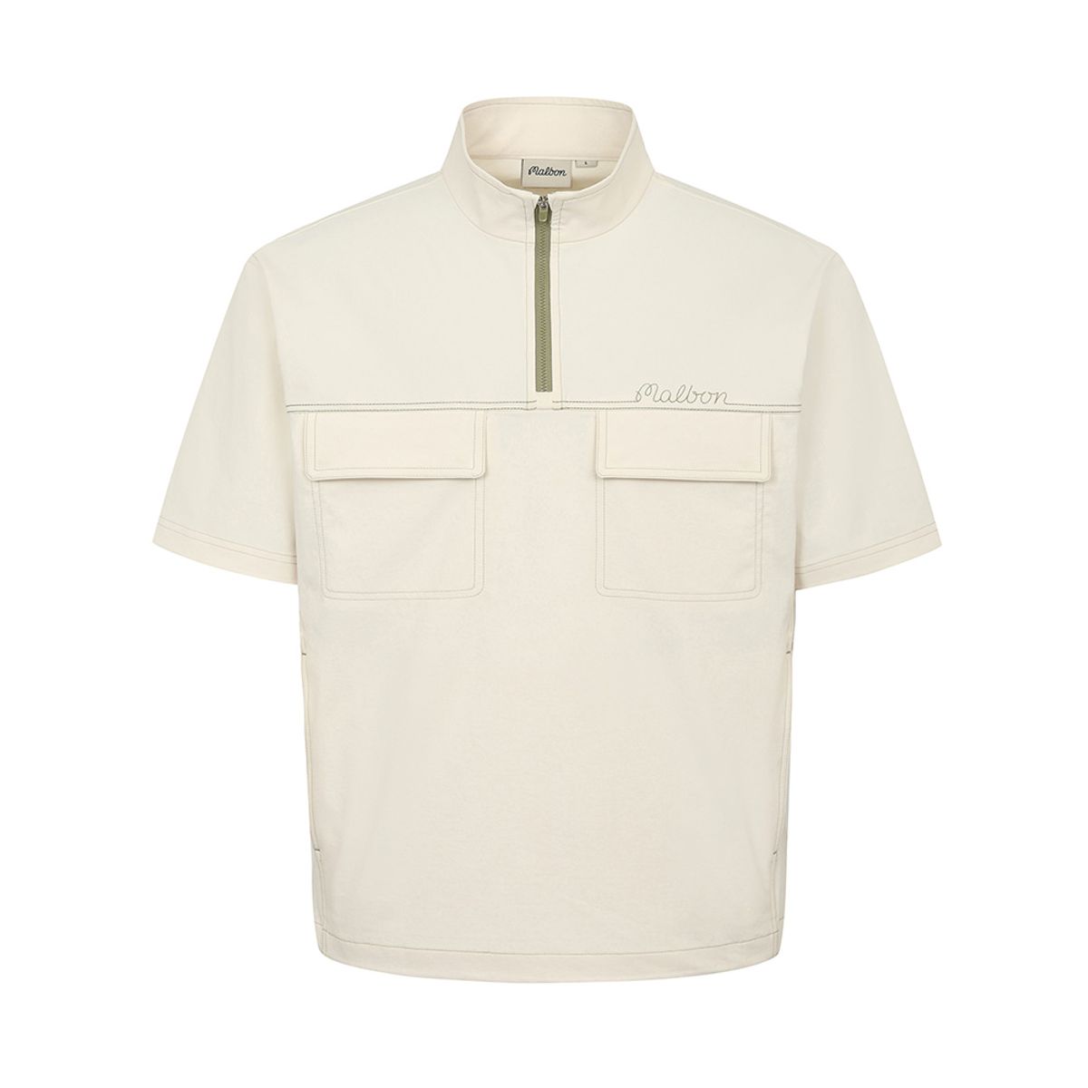 말본 골프(MALBON GOLF) 말본 스티치 포켓 아노락 CREAM (MAN)