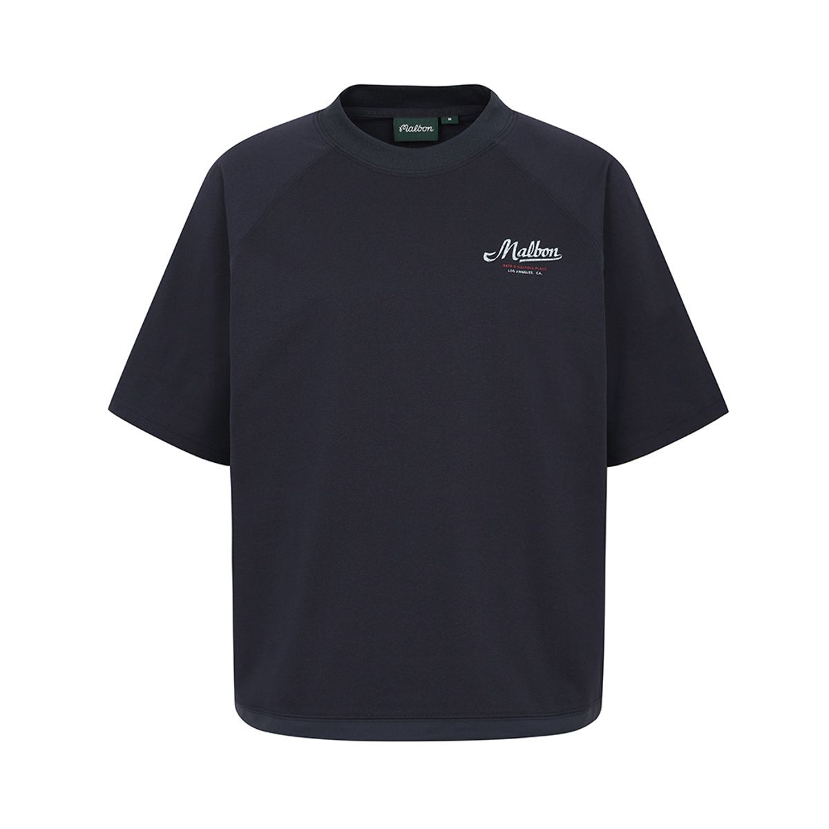 말본 골프(MALBON GOLF) 여성 루즈핏 그래픽 라운드 티셔츠 NAVY (WOMAN)