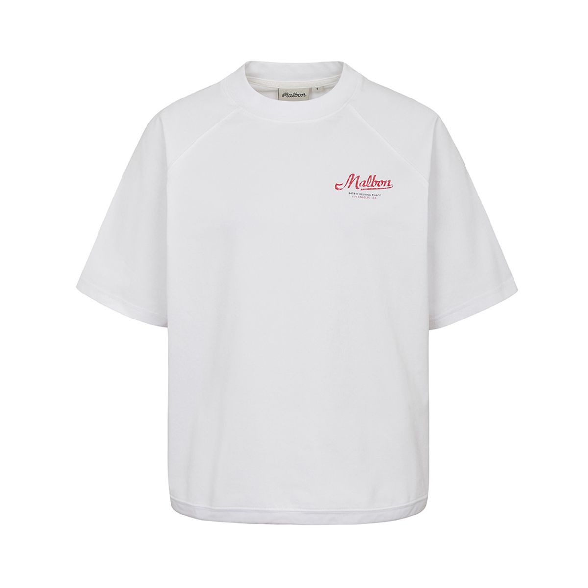 말본 골프(MALBON GOLF) 여성 루즈핏 그래픽 라운드 티셔츠 OFF WHITE (WOMAN)