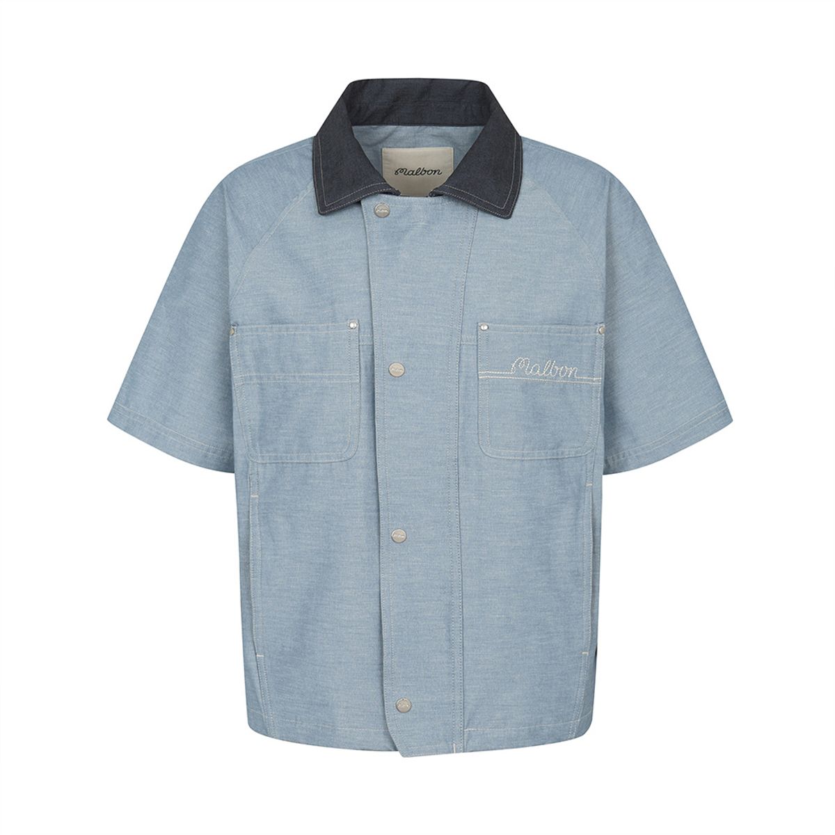 말본 골프(MALBON GOLF) 데님 라이크 반팔 자켓 SKY BLUE (WOMAN)