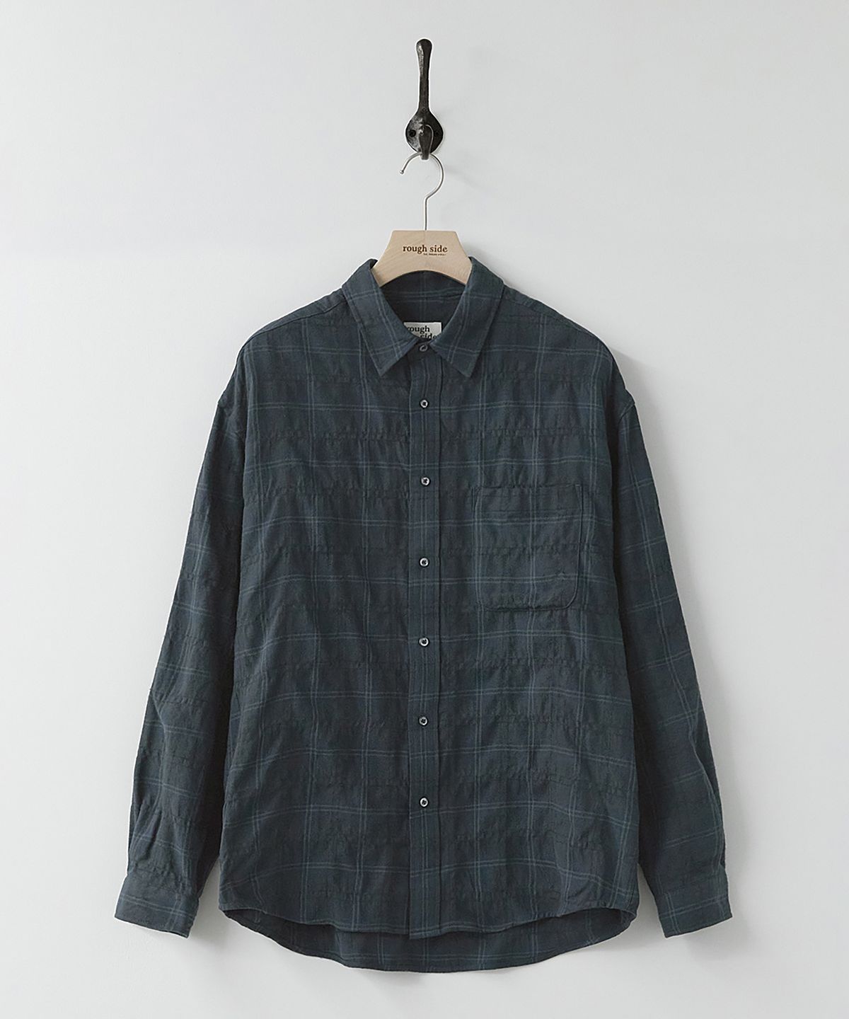 러프사이드(ROUGHSIDE) Primary Shirt Navy Check
