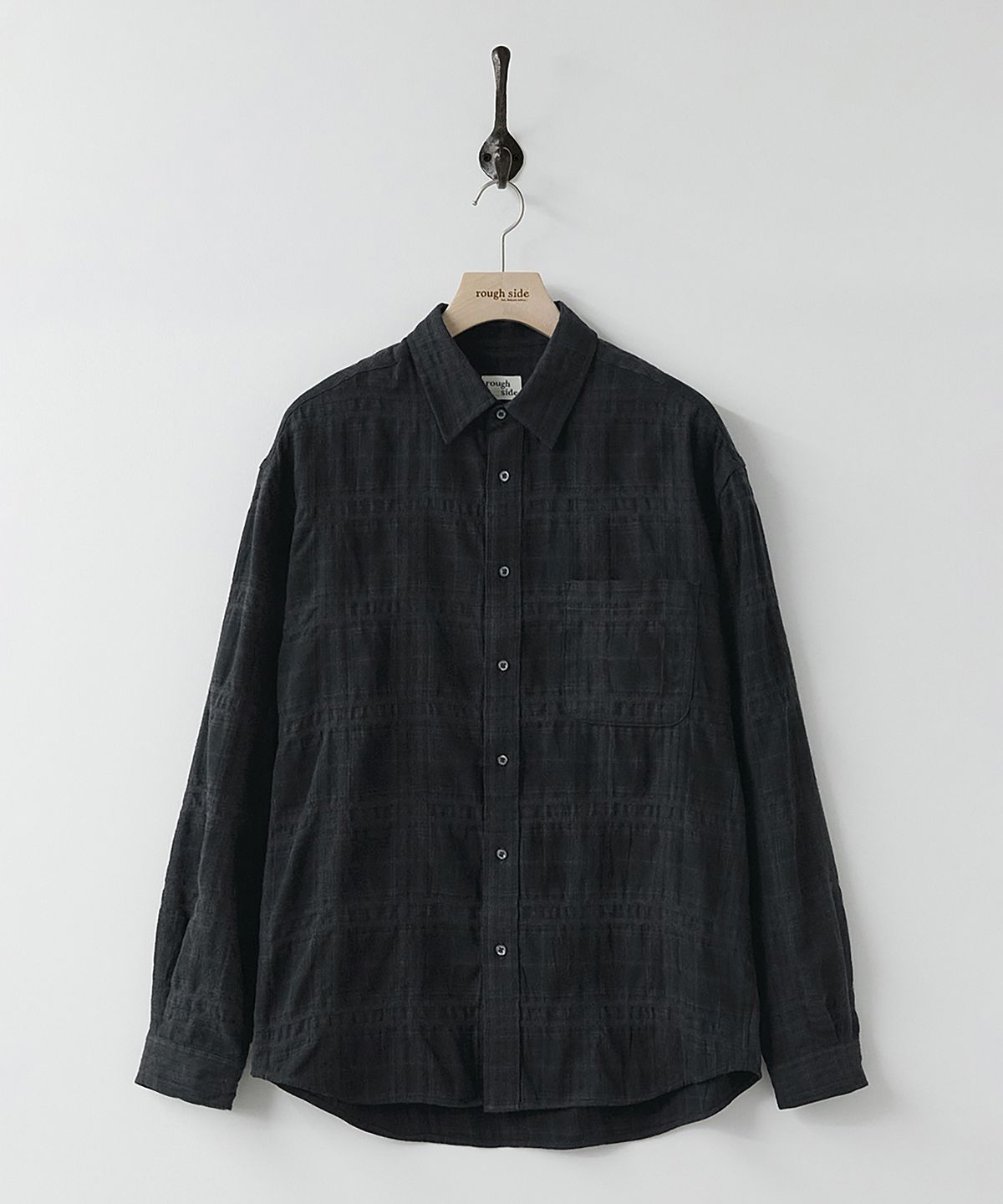 러프사이드(ROUGHSIDE) Primary Shirt Charcoal Check