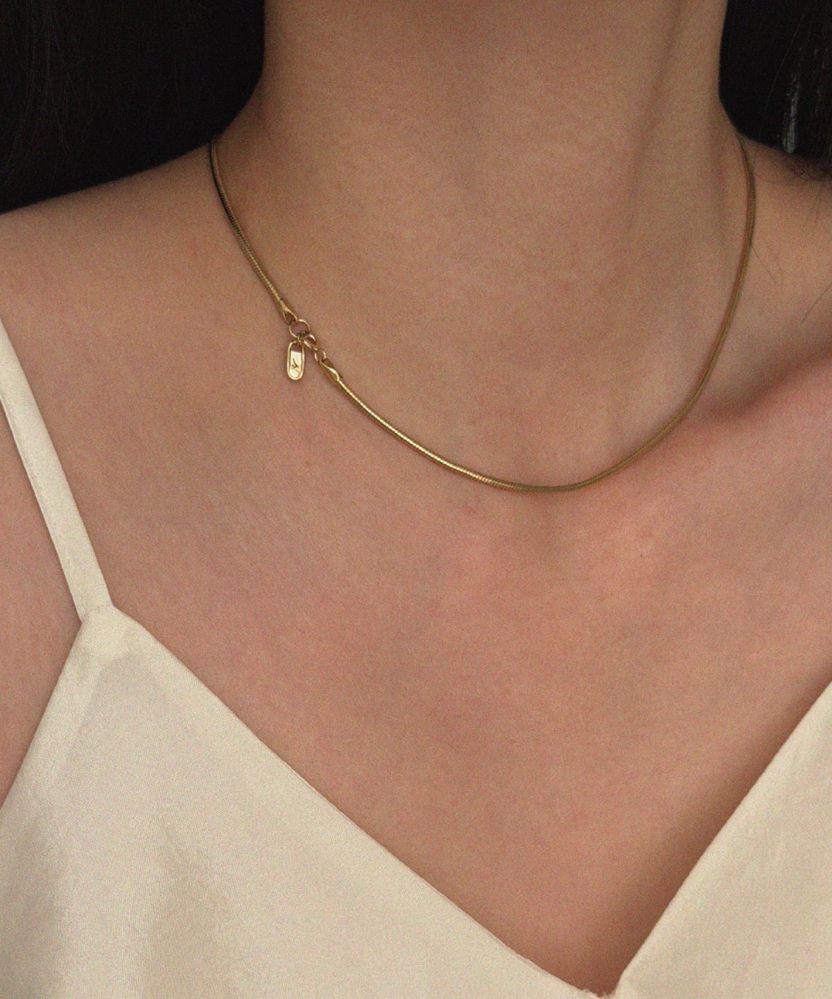 솔트유(SALT YOU) Silk Snake Necklace