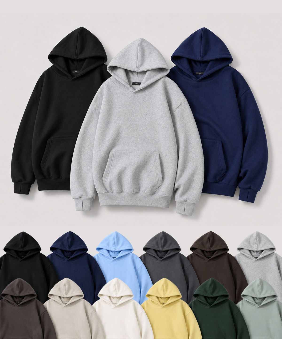 오우사(OWSA) 핑거홀 후드 스웻셔츠 12color