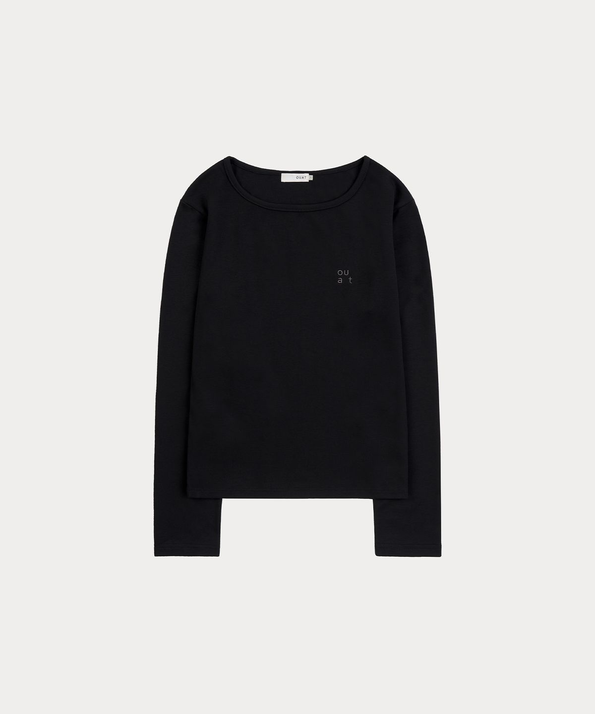 오우앗(OUAT) 데일리 롱 슬리브 티셔츠 (BLACK)