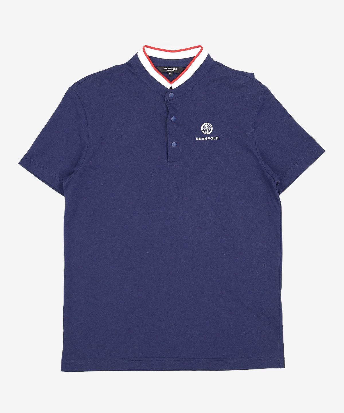 빈폴아웃도어(BEANPOLE OUTDOOR) Unisex 네이비 베이직 헨리넥 티셔츠 (BO8342S04R) 100